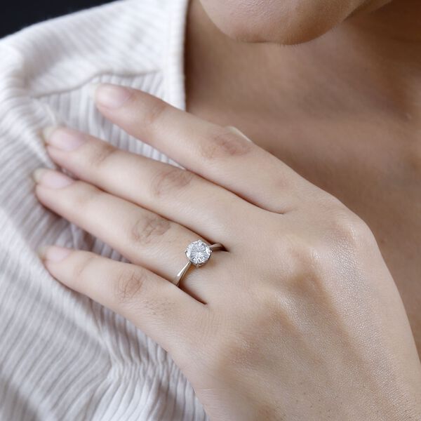 Moissanit Ring - 1,13 ct. image number 11